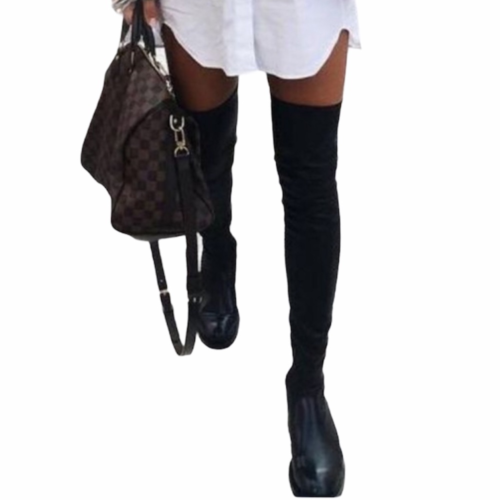 Zara Over The Knee Combat Boot Size 38